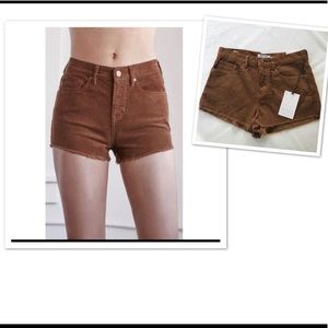 Kendall and Kylie corduroy shorts